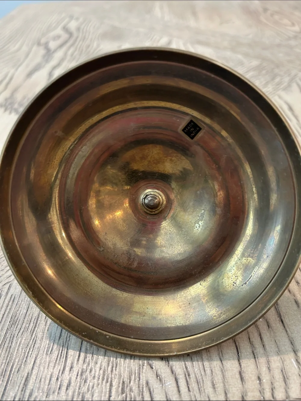 Vintage Brass Taper Candle Holder -